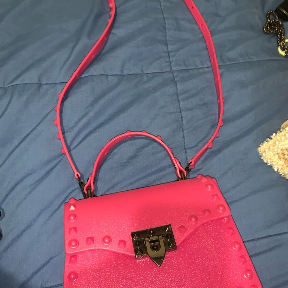 Pink Studded Handbag
